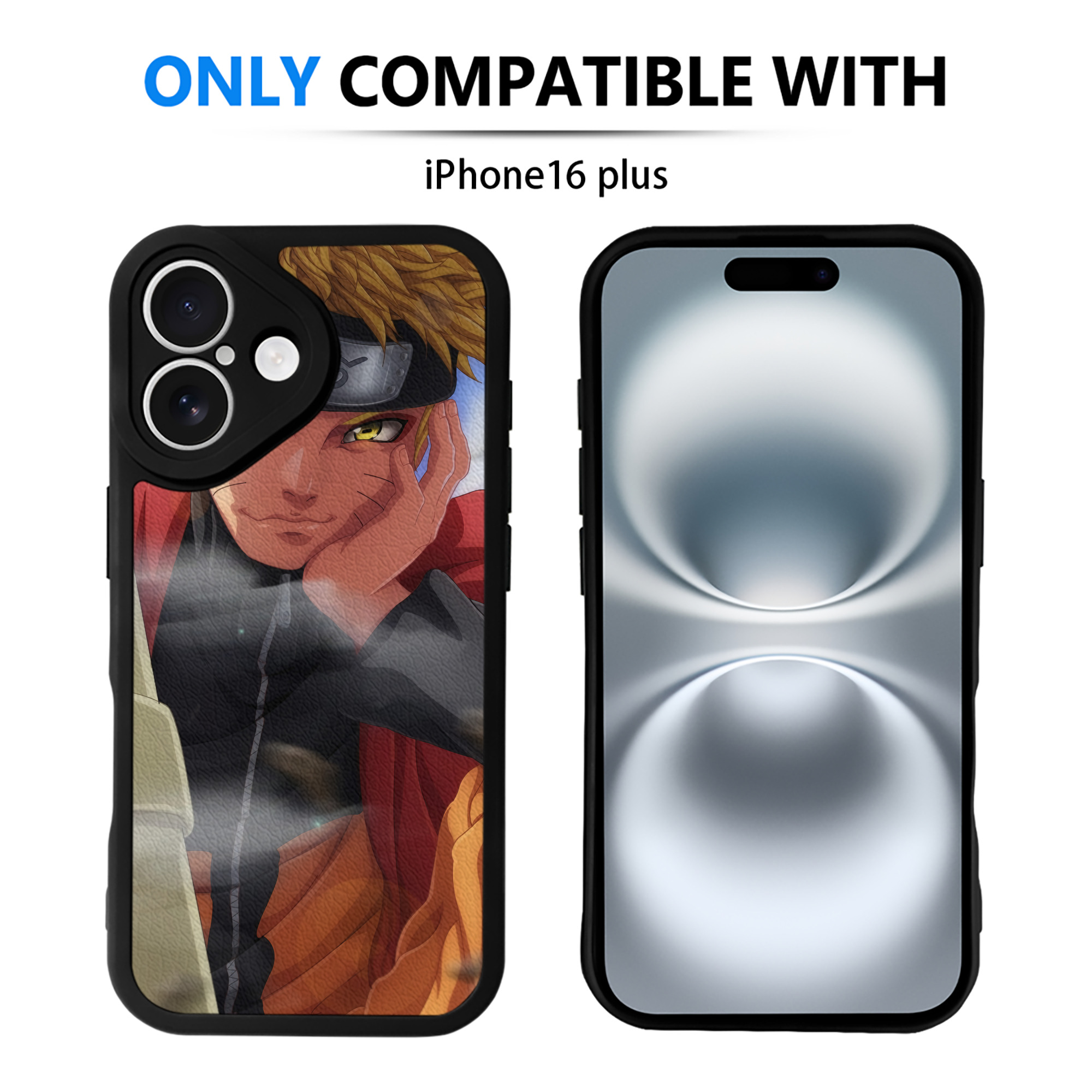 （画像用） NARUTO -ナルト- NARUTO -ナルト- 疾風伝 【iPhone 16シリーズ対応】シリコンスマホケース（レザー調） 材質：シリコン